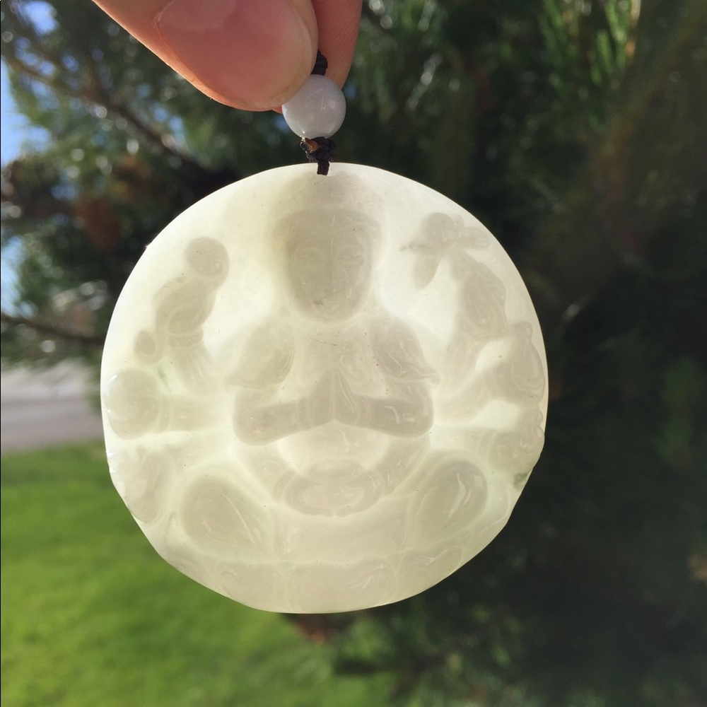 Guan Yin Thousand Hands Jade Pendant